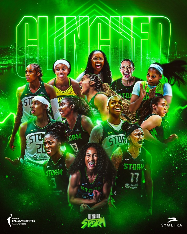 西雅图风暴锁定季后赛席位 WNBA季后赛8强出炉